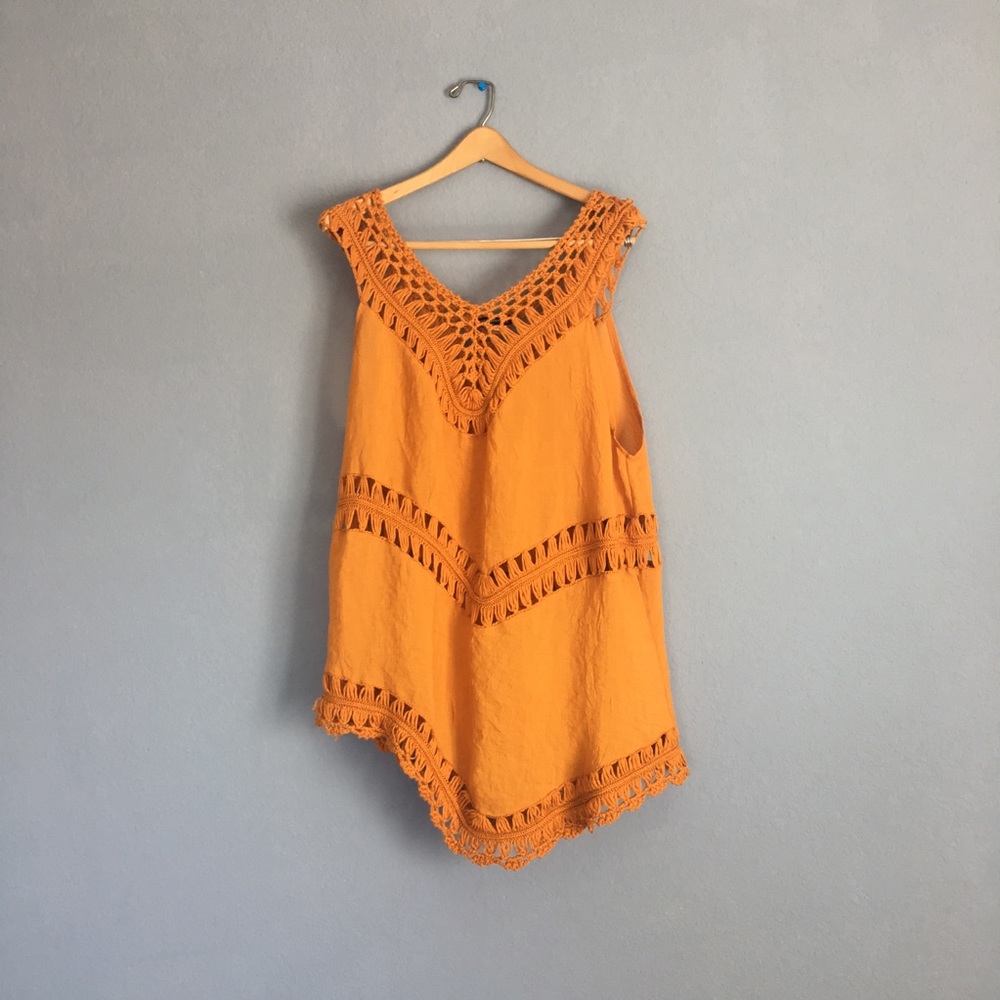 Vivid Importers, burnt orange tank top